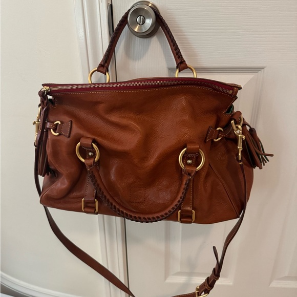 Dooney & Bourke Florentine Satchel in Brown / Natural - Picture 1 of 8